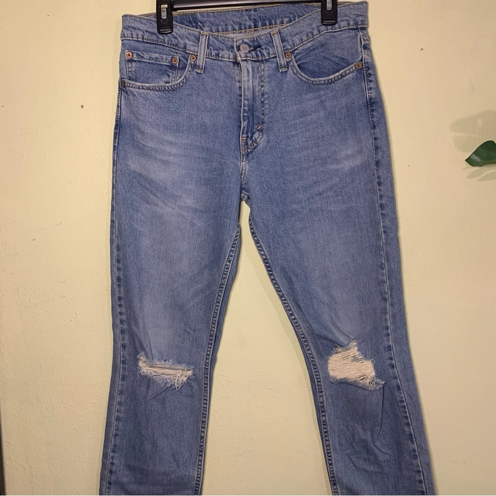 Levi’s 511 distressed slim fit jeans